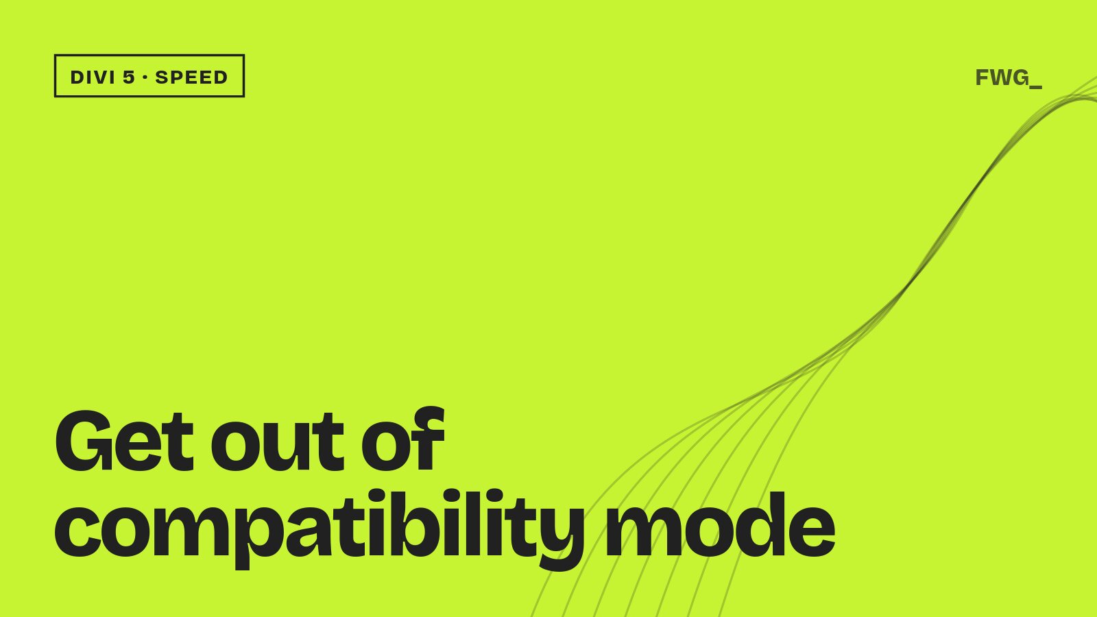 Get out of compatibility mode